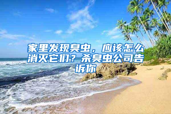 家里發(fā)現(xiàn)臭蟲，應(yīng)該怎么消滅它們？殺臭蟲公司告訴你