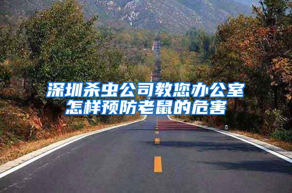深圳殺蟲公司教您辦公室怎樣預防老鼠的危害